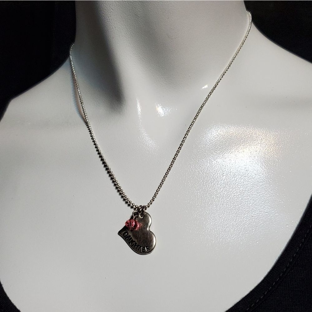 Claire's Silver Daughter Necklace